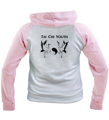 TCY pink white Hooded Sweatshirt